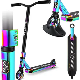 Kesser KESSER® Stunt Scooter X-Limit-Pro 360° Lenkung Funscooter Stuntscooter mit Ständer ABEC 9 Kugellagern, 110 mm PU Räder Kickscooter Tretroller Cityroller Trick Roller für Kinder Erwachsene