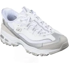 SKECHERS D'Lites Damen Beige/Weiß/Silber 39,5