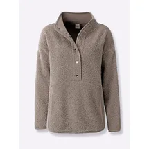 Heine Fleece-Shirt Braun 48