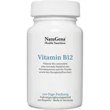 NatuGena Vitamin B12 Kapseln | 120 Kapseln – Unterstützt Energiestoffwechsel und Zellgesundheit