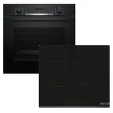 Bosch Backofen Teleskopauszug + Induktionskochfeld Kochassistent autark