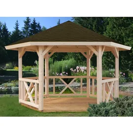 Palmako Betty 4,23 x 4,23 m Hellbraun