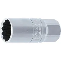 BGS Zündkerzen-Einsatz mit Haltegummi Zwölfkant 12,5 mm (1/2") SW 21 mm