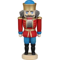 Seiffener Volkskunst eG Nussknacker König 12 cm rot