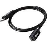 Club 3D Mini DisplayPort auf DisplayPort Verlängerungskabel 1 m Schwarz