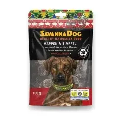 SavannaDog Happen mit Apfel vom südafrikanischen Strauss 100g