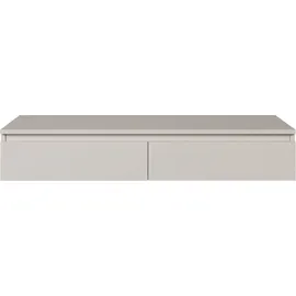 Selsey Bemmi – Hängeschreibtisch / Schminktisch mit Schubladen, Greige, 120 cm - Taupe