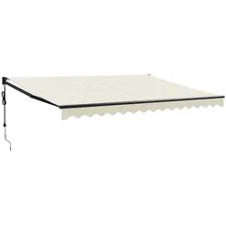 vidaXL Elektrische Markise mit Kurbel Creme 4x3 m