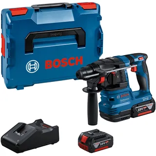 Bosch Professional GBH 18V-22 Akku-Bohrhammer inkl. L-Boxx + 2 Akkus 4.0Ah (0611924002)