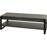 Mendler TV-Rack HWC-L53, Fernsehtisch Lowboard TV-Tisch, Metall 42x120x44cm ~ Marmor-Optik grau