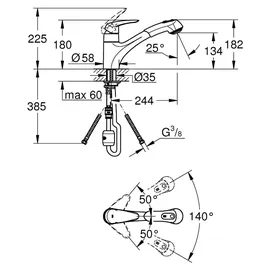 Grohe Eurodisc chrom 32257001