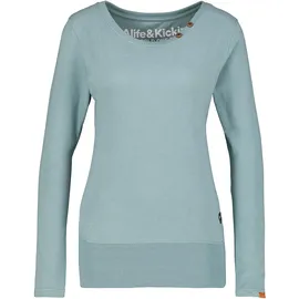 Alife & Kickin Alife and Kickin Damen ConnyAK A Longsleeve Langarmshirt Damennshirt Longshirt Shirt XS-XXL, Pacific Melange - XS