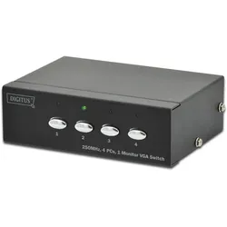 DIGITUS VGA Switch 4 PCs, 1 Monitor