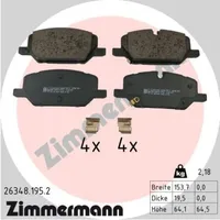 ZIMMERMANN Bremsbelagsatz, Scheibenbremse