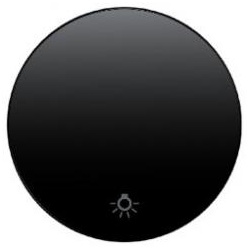 Wippe mit Aufdruck Symbol Licht (schwarz, glänzend)