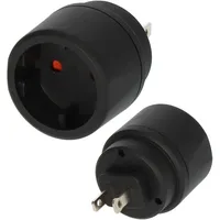 Brennenstuhl Reiseadapter 0 m Schwarz 3 St.
