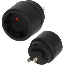 Brennenstuhl Reiseadapter 0 m Schwarz 3 St.