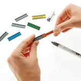 Magnetoplan Ferrocard-Etiketten 80 x 15 mm Gelb