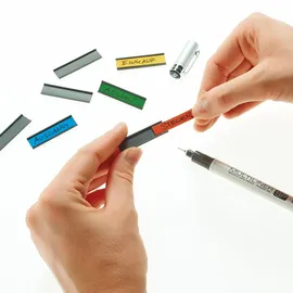 Magnetoplan Ferrocard-Etiketten 80 x 15 mm Gelb