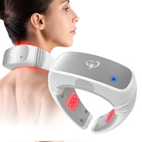 Nackenmassagegeräte für Nackenschmerzen mit Infrarot, FDA Freigegeben 650nm & 808nm Tragbar Kaltlaser Rotlicht Therapie für Nacken Schulter Muskel Schmerzlinderung zu Hause Büro und Auto