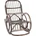 Hofmann Living And More Schaukelsessel Handgeflochten Polyester 1-St 75 x 100 x 80 cm Braun mit Wippfunktion