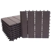 MCW WPC Bodenfliese Sarthe anthrazit 30 x 30 cm 11 St.