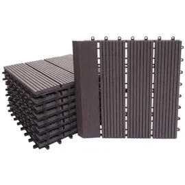 MCW WPC Bodenfliese Sarthe anthrazit 30 x 30 cm 11 St.