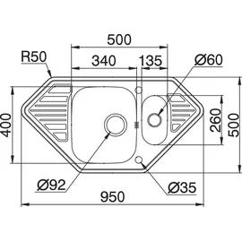 PYRAMIS MEDUSA CORNER 1 1/2B 2D