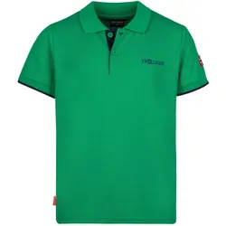 Kinder Poloshirt Bergen XT Pfeffergrün/Marineblau One Size