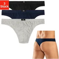H.I.S. String blau / grau / schwarz XL 3er Pack
