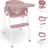 BabyGO Levels Hochstuhl inkl. Essbrett rose/white