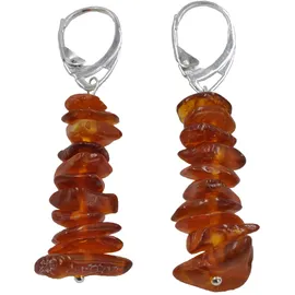 Steuer Ohrhänger Set aus Collier und Ohrhänger Bernstein braun MPNR one-size