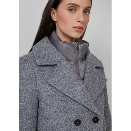 s.Oliver Bouclé-Jacke mit herausnehmbarem Steppeinsatz - grau - 48