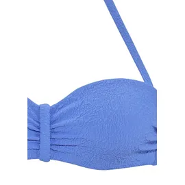 s.Oliver Bügel-Bandeau-Bikini-Top Damen Blau 40 Cup B