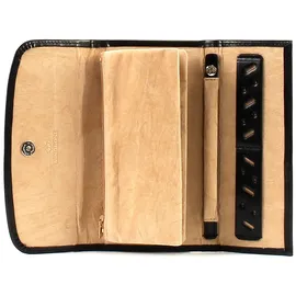 Windrose Schmuckschatulle Merino Jewellery Roll Black