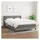 vidaXL Boxspringbett 140 x 200 cm Dunkelgrau