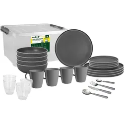BRUNNER All Inclusive Dolomit Geschirrset grau 36-tlg