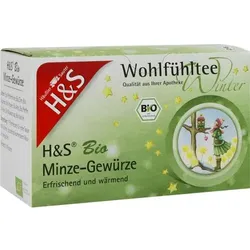H&S Wintertee Bio Minze-Gewürze Filterbeutel 40 g