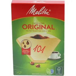 Melitta 6627294 Kaffeefilter 101 | 40 Stück | für Kaffeemaschinen