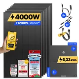 onPower Plus: 4000 Watt Solaranlage - ohne Halterung / 6.33 kWh / 3m