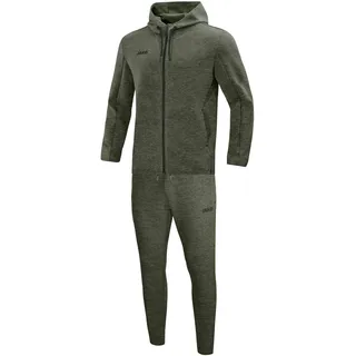Jako Premium Basics Jogginganzug mit Kapuze khaki meliert S