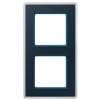 Jung AV582GLMNB Glasrahmen 2fach, nachtblau