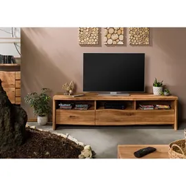 Massivmoebel24 PURE OAK TV-Lowboard 191x45x50 cm Beige Massivholz