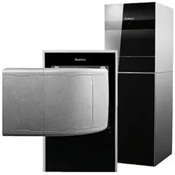 Buderus Logatherm Wärmepumpe WLW196i-6, KM R410A, IRTP120 innen aufgestellt, reversibe, Puffer120l, 7,6kW bei A2/W35, Schwarz 7739616356