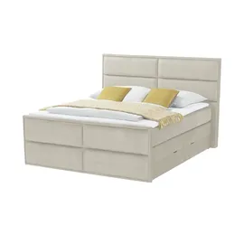 Möbel Kraft Boxspringbett 157 x 136 cm Beige