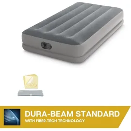 Intex 64112 Twin Dura-Beam Prestige Mid-Rise Luftbett mit USB-Pumpe, aufgeblasene Größe: 99 x 191 x 30 cm