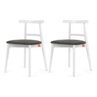 Konsimo Holzstuhl LILIO grau 2er Set