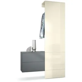 Vladon Carlton Set 2 Schuhbank 105 x 193 x 35 cm braun