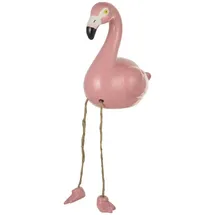 Boltze Dekofigur Flamingo - rosa/pink ¦ Steingut ¦ Maße (cm): B: 12 H: 14,5 T: 8.5
