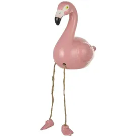 Boltze Dekofigur Flamingo - rosa/pink ¦ Steingut ¦ Maße (cm): B: 12 H: 14,5 T: 8.5